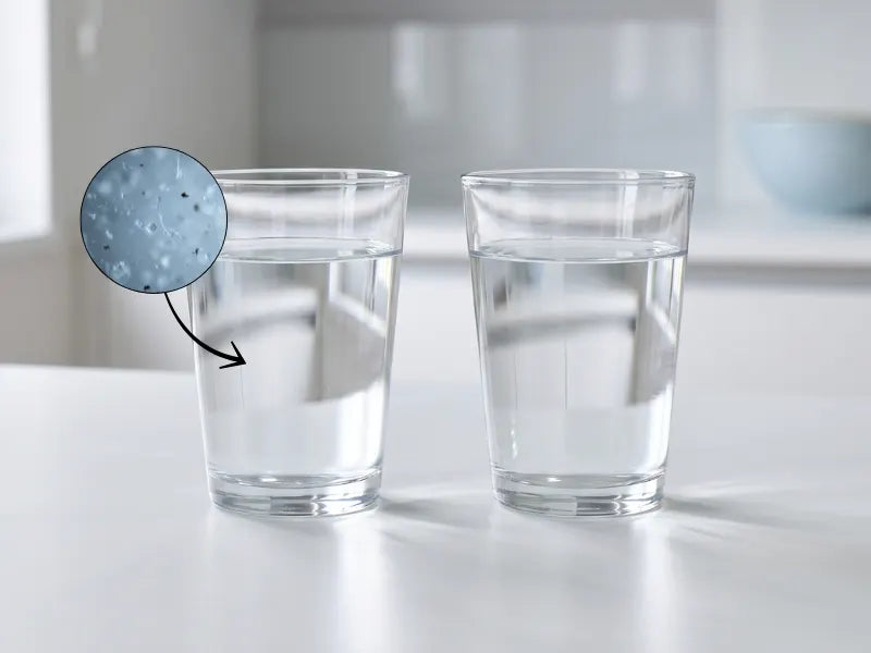 Nessuna bottiglia di plastica a contatto con la tua acqua.